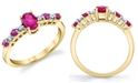Macy's Ruby (3/4 ct. t.w.) & Diamond (1/20 ct. t.w.) Ring in 10k Gold